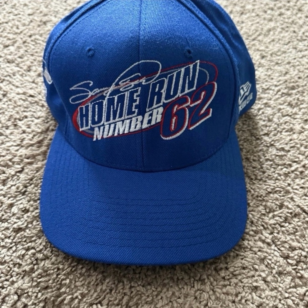 Blue Home Run Number 62 Cap
